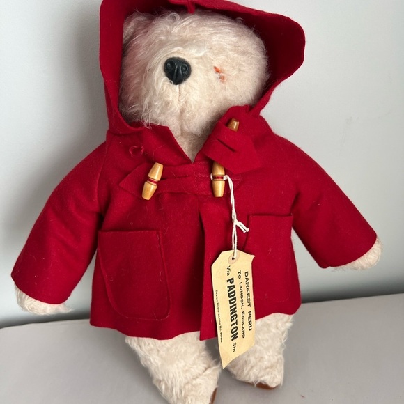 Gabrielle Paddington Bear Plush Toy with Red Coat 1972 - Picture 1 of 11